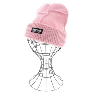 シュプリーム(Supreme)のSupreme シュプリーム ニットキャップ・ビーニー - ピンク 【古着】【中古】(ニット帽/ビーニー)