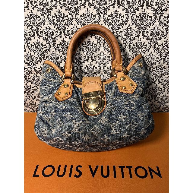 LOUIS VUITTON - ☆正規美品☆ルイヴィトン デニム ミニプリーティ