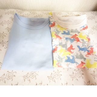 PETIT BATEAU - プチバトー プリント半袖Tシャツ ２枚 肌着セット 4才 ...