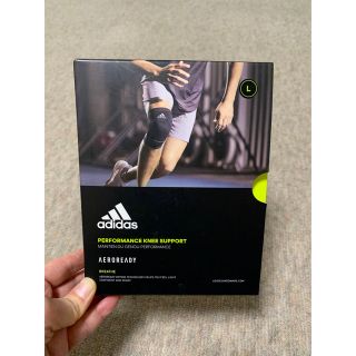 アディダス(adidas)のadidas アディダス　膝サポーター　Lサイズ(トレーニング用品)