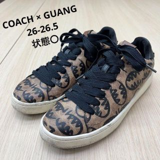 COACH × GUANG YU 総柄 スニーカー 26-26.5cm