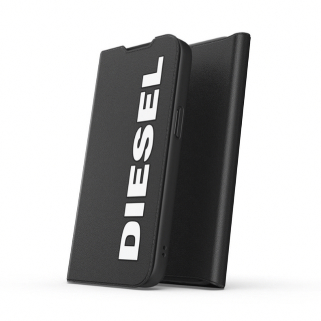 ◆DIESEL/ディーゼル◆ iPhoneケース 手帳型 ブラックホワイト