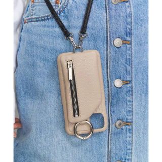 ビューティアンドユースユナイテッドアローズ(BEAUTY&YOUTH UNITED ARROWS)のAJEW CADENAS ジップ ストラップ iPhone XR/11ケース(iPhoneケース)