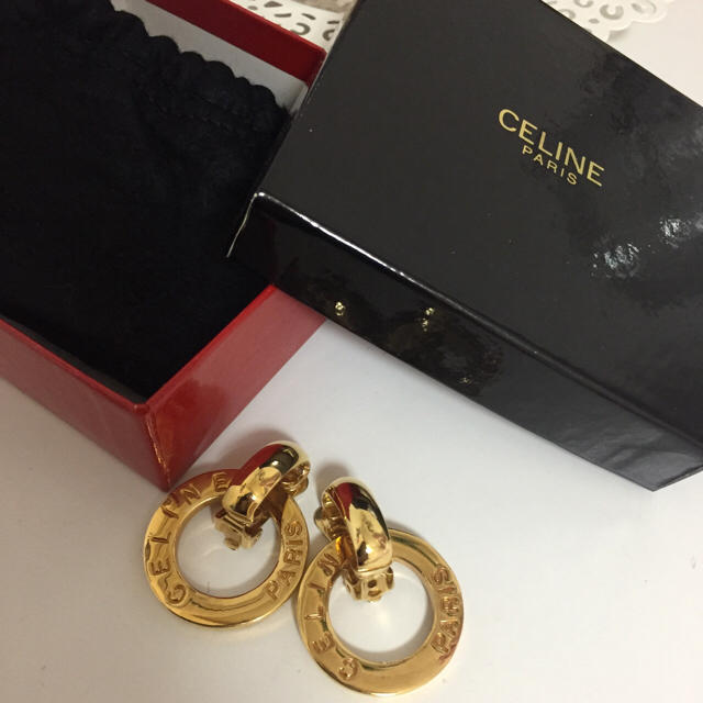 celine(セリーヌ)の箱付き☆セリーヌ☆CELINE☆ヴィンテージ☆イヤリング☆美品 レディースのアクセサリー(イヤリング)の商品写真