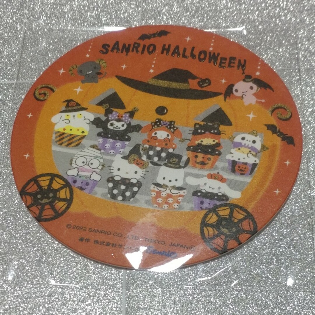 サンリオ(サンリオ)の【非売品】サンリオ　ハロウィン　コースター エンタメ/ホビーのおもちゃ/ぬいぐるみ(キャラクターグッズ)の商品写真