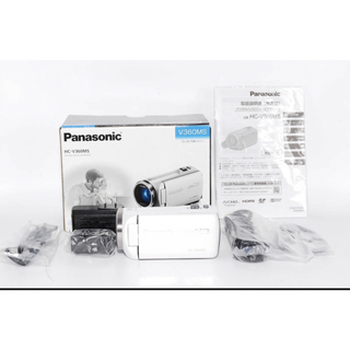 パナソニック(Panasonic)の■新品級■ PANASONIC パナソニック HC-V360MS-W ホワイト(ビデオカメラ)
