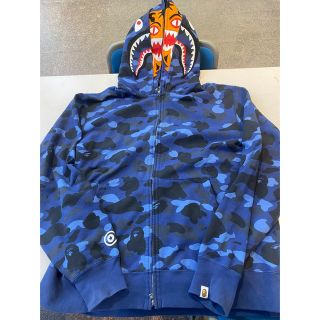 アベイシングエイプ(A BATHING APE)のAPE COLOR CAMO TIGER SHARK DOUBLE HOODIE(パーカー)