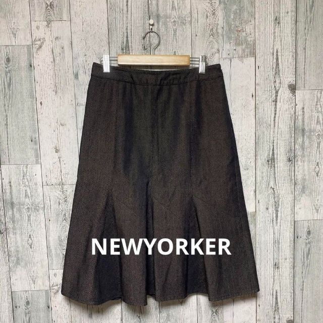 NEWYORKER(ニューヨーカー)のNEWYORKER ニューヨーカー　レディース　デニム　スカート レディースのスカート(ひざ丈スカート)の商品写真