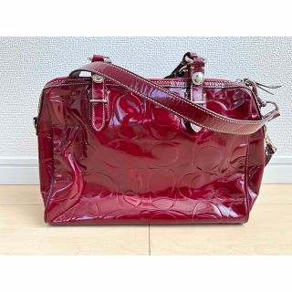 コーチ(COACH)のCOACH エナメルバッグ(ハンドバッグ)