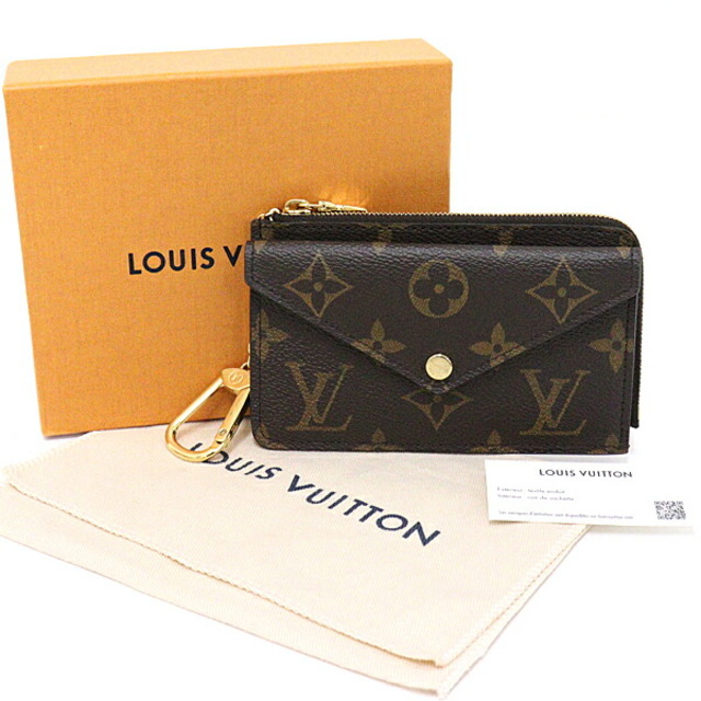 LOUIS VUITTON(ルイヴィトン)のLOUIS VUITTON ルイ・ヴィトン ポルト カルト・レクト ヴェルソ フック付きチェーン コインケース カードケース M69431 ブラウン ゴールド金具 未使用品 メンズのファッション小物(折り財布)の商品写真