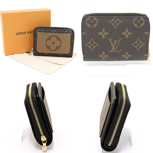 LOUIS VUITTON(ルイヴィトン)のLOUIS VUITTON ルイ・ヴィトン ポルトフォイユ・ルー 二つ折り財布 M81461 ブラウン ゴールド金具 未使用品 レディースのファッション小物(財布)の商品写真