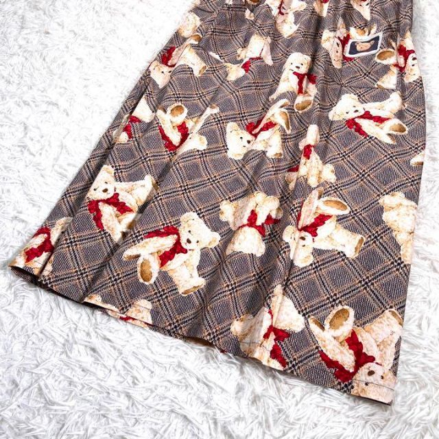 極美品】PINK HOUSE ピンクハウス テディベア ドッキングワンピース-