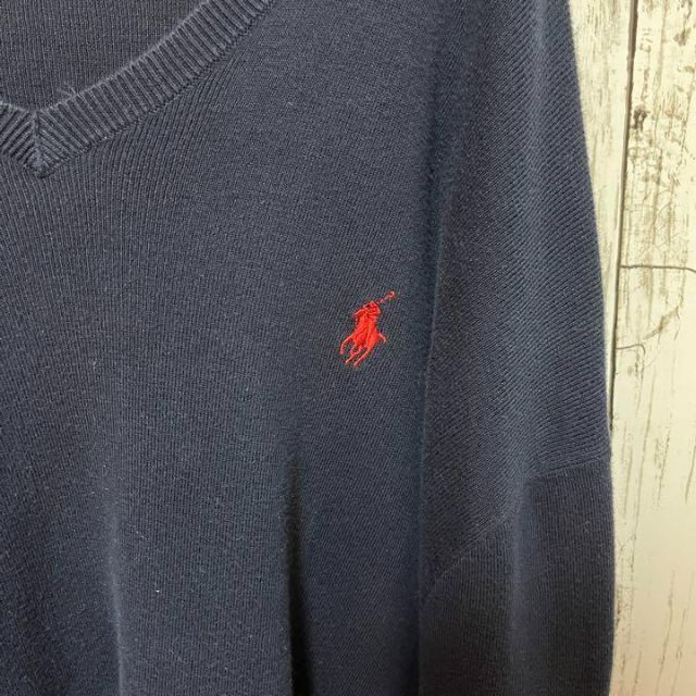 POLO（RALPH LAUREN） - 【ビンテージ】ポロ ラルフローレン ニット V