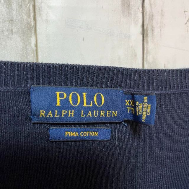 POLO（RALPH LAUREN） - 【ビンテージ】ポロ ラルフローレン ニット V