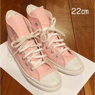 コンバース(CONVERSE)のconverse ハイカットスニーカー　ピンク　22㎝(スニーカー)