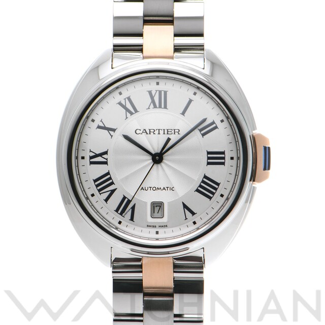 Cartier - 中古 カルティエ CARTIER W2CL0002 シルバー メンズ 腕時計