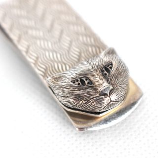 グッチ GUCCI マネークリップ キャットヘッド Ag925 シルバー系