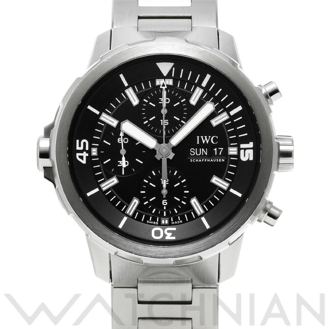IWC - 中古 インターナショナルウォッチカンパニー IWC IW376803 ブラック メンズ 腕時計