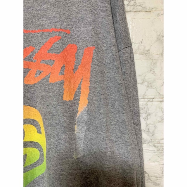 STUSSY(ステューシー)のstussy ステューシー　ロングスリーブTシャツ　グレー/Mサイズ メンズのトップス(Tシャツ/カットソー(七分/長袖))の商品写真