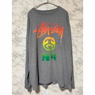 ステューシー(STUSSY)のstussy ステューシー　ロングスリーブTシャツ　グレー/Mサイズ(Tシャツ/カットソー(七分/長袖))