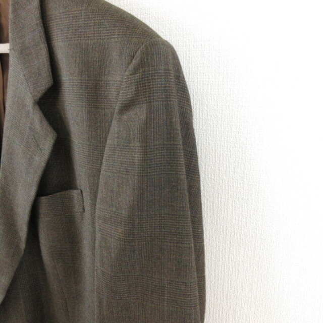 other(アザー)のギネス GUINNESS テーラードジャケット 長袖 チェック 緑 黒 50 メンズのジャケット/アウター(テーラードジャケット)の商品写真