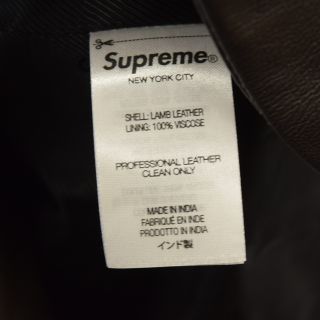 SUPREME シュプリーム 22AW Leather Blazer レザーブレーザー ジャケット ブラウン