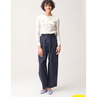 ロンハーマン(Ron Herman)のRHC wide military pant ワイドミリタリーパンツnavy(カジュアルパンツ)