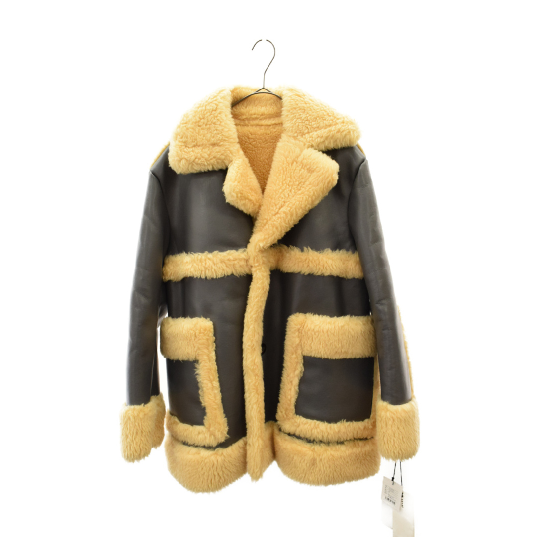 Sacai サカイ 22AW Faux Shearling Blouson フェイクシアリング ブルゾン ボアジャケット グレー 22-02902M