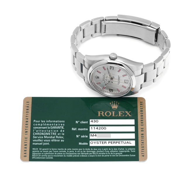 ROLEX(ロレックス)の中古 ロレックス ROLEX 114200 M番(2007年頃製造) シルバー メンズ 腕時計 メンズの時計(腕時計(アナログ))の商品写真