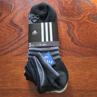 アディダス(adidas)のアディダス adidasアンクルソックス 3足組 26～28㎝(ソックス)