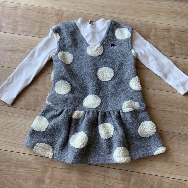 mikihouse(ミキハウス)のワンピース キッズ/ベビー/マタニティのキッズ服女の子用(90cm~)(ワンピース)の商品写真