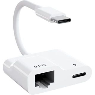 【ほぼ新品】USB Type-C / LAN変換アダプタ 急速充電(PC周辺機器)