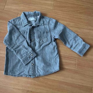 ザラキッズ(ZARA KIDS)の新品⭐︎ZARAKIDS⭐︎グレーシャツ⭐︎デニム(ブラウス)