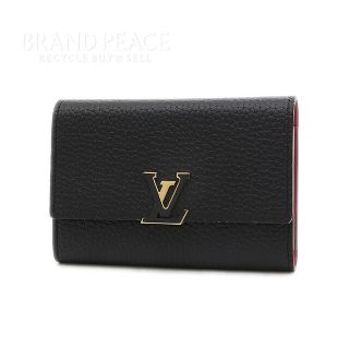 ルイヴィトン(LOUIS VUITTON)のルイ･ヴィトン ポルトフォイユカプシーヌ コンパクト トリヨンレザー ノワール(財布)