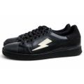 ニールバレット/NEIL BARRETT シューズ スニーカー 靴 ローカット メンズ 男性 男性用レザー 革 本革 ブラック 黒 THUNDERBOLT TENNIS BLACK サンダーボルト