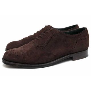 チーニー(CHEANEY)のジョセフ チーニー／JOSEPH CHEANEY & SONS シューズ ビジネスシューズ 靴 ビジネス メンズ 男性 男性用スエード スウェード レザー 革 本革 ダークブラウン 茶 ブラウン  WINSTON ウィンストン セミブローグ キャップトゥ グッドイヤーウェルト製法(ドレス/ビジネス)