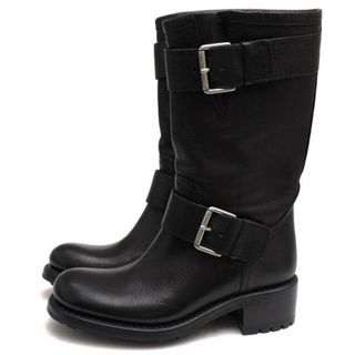 フリーランス／FREE LANCE エンジニアブーツ シューズ 靴 レディース 女性 女性用レザー 革 本革 ブラック 黒  BIKER 4 MID STRAP BRADO 24846 0515 バイカーブーツ グッドイヤーウェルト製法(ブーツ)