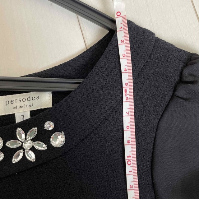 フォーマルワンピース　黒　7号 レディースのフォーマル/ドレス(礼服/喪服)の商品写真