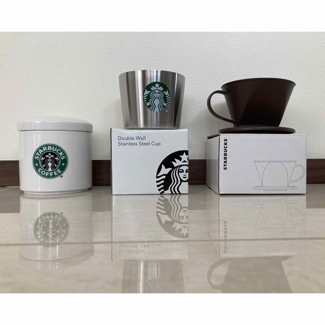 Starbucks Coffee(スターバックスコーヒー)のスターバックス　Starbucks コーヒードリッパー　カップ　キャニスター インテリア/住まい/日用品のキッチン/食器(容器)の商品写真