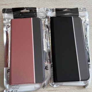2つセット DIGNO BX ケース カバー 手帳 手帳型 ピンク 黒 12(Androidケース)