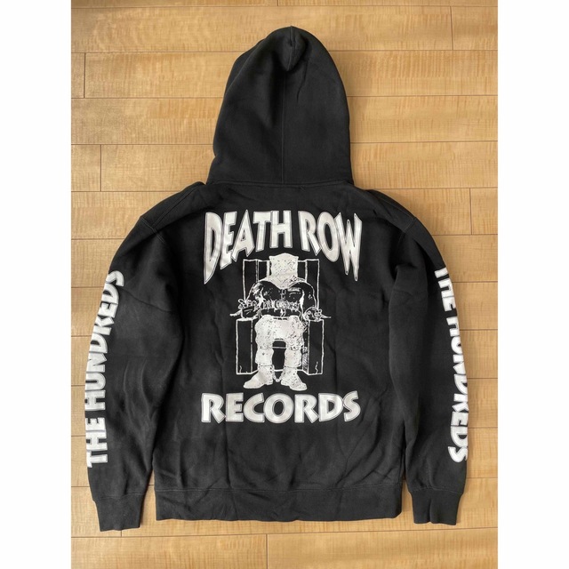 THE HUNDREDS×DEATH ROW RECORDS パーカーBLACK