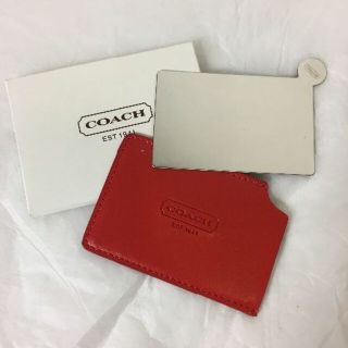 新品 未使用!! COACH コーチ ハンドミラー 手鏡 カードケース(ミラー)