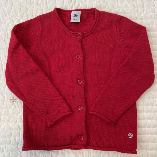 PETIT BATEAU(プチバトー)のプチバトー ★ カーディガン 86cm キッズ/ベビー/マタニティのキッズ服女の子用(90cm~)(カーディガン)の商品写真