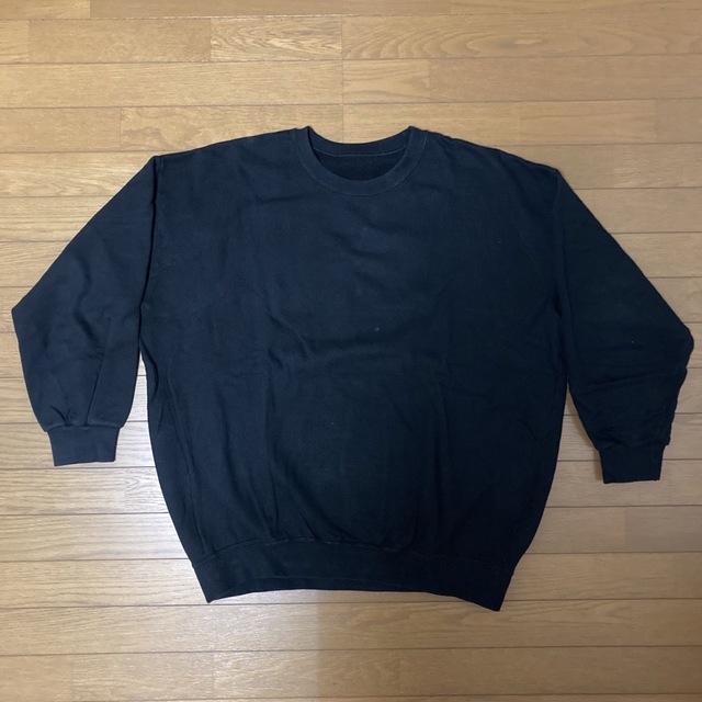 メンズ久米繊維 Crewneck SWEAT クルーネック スウェット BIG  黒