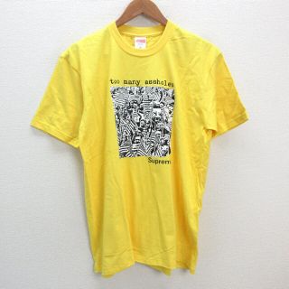 シュプリーム(Supreme)のy■22SS 新品■シュプリーム/SUPREME Too Many Assholes TeeアースホールTシャツ■黄【M】MENS【新品】■(Tシャツ/カットソー(半袖/袖なし))