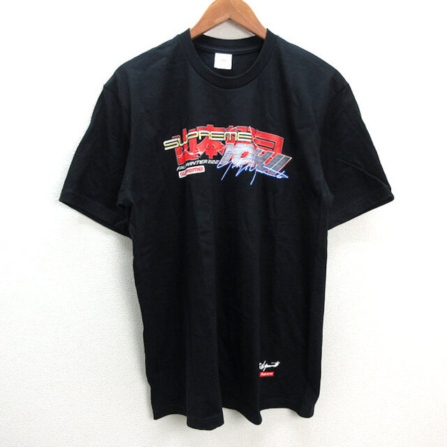 y■22AW 新品■SUPREMEシュプリーム×ヨウジヤマモトYOHJI YAMAMOTO GAME TEE 鉄拳Tシャツ■黒【L】MENSコラボ【新品】■