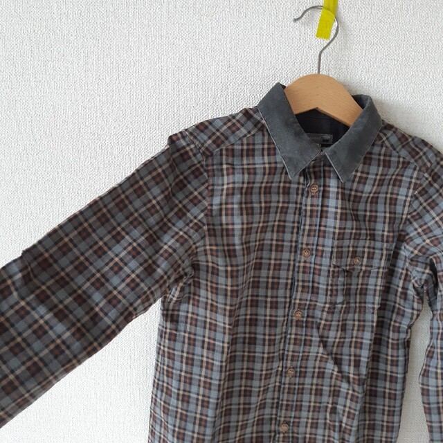 Bonpoint(ボンポワン)のボンポワン　男の子　ボーイズ　チェックシャツ キッズ/ベビー/マタニティのキッズ服男の子用(90cm~)(ブラウス)の商品写真