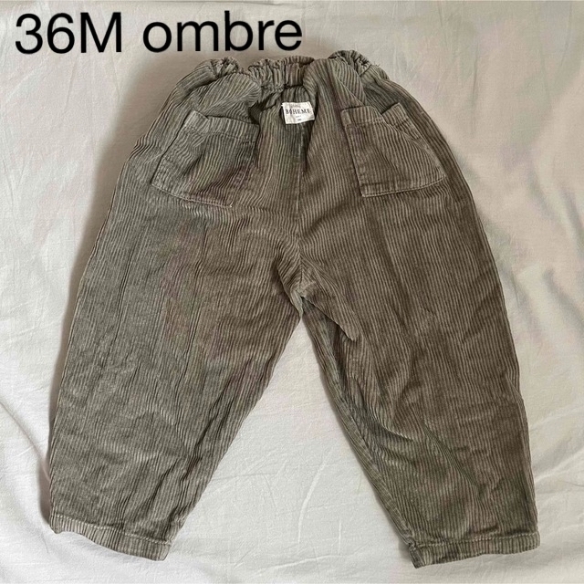 36m studiobohemeparis コーデュロイパンツ ombre キッズ/ベビー/マタニティのキッズ服男の子用(90cm~)(パンツ/スパッツ)の商品写真