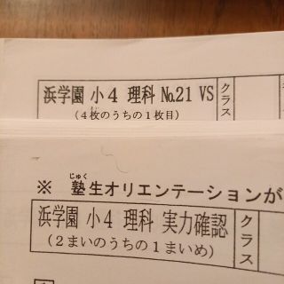 本日のみの値下げ❗【最新版】　浜学園　小4 理科　VS(語学/参考書)