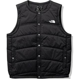 ザノースフェイス(THE NORTH FACE)のノースフェイス メドウウォームベスト Mブラック サイズ キャンプ アウトドア(ダウンベスト)